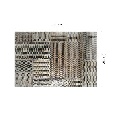 Protector de suelo para estufa rectangular Patrón de chapa perforada