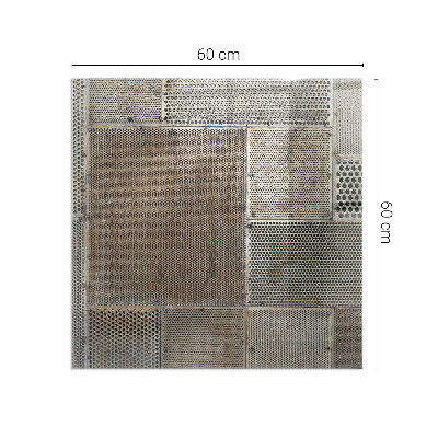 Protector de suelo para estufa rectangular Patrón de chapa perforada
