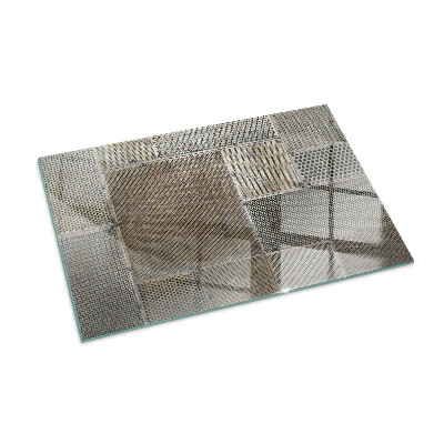 Protector de suelo para estufa rectangular Patrón de chapa perforada
