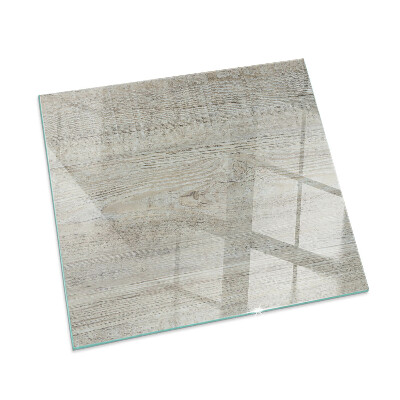 Protector suelo para estufa de leña rectangular Textura de madera clara