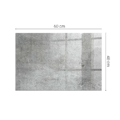 Protector de suelo para estufa rectangular Textura de hormigón crudo