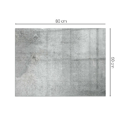 Protector de suelo para estufa rectangular Textura de hormigón crudo