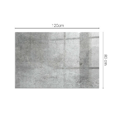 Protector de suelo para estufa rectangular Textura de hormigón crudo