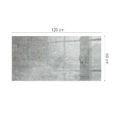 Protector de suelo para estufa rectangular Textura de hormigón crudo