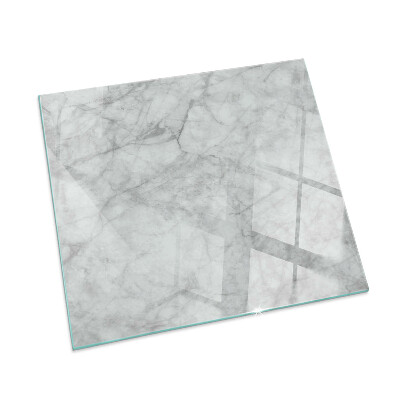 Protector de suelo para estufa rectangular Patrón de textura de mármol