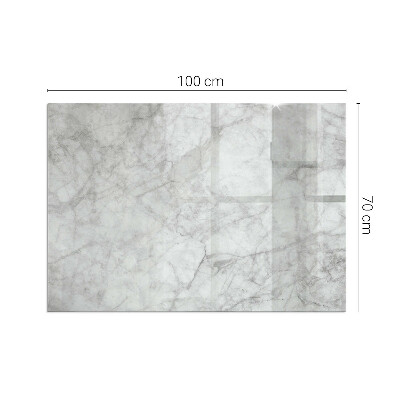 Protector de suelo para estufa rectangular Patrón de textura de mármol