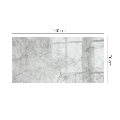Protector de suelo para estufa rectangular Patrón de textura de mármol