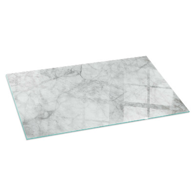 Protector de suelo para estufa rectangular Patrón de textura de mármol
