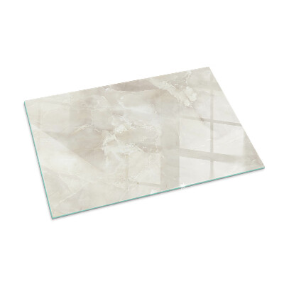 Protector suelo para estufa de leña rectangular Patrón de mármol natural