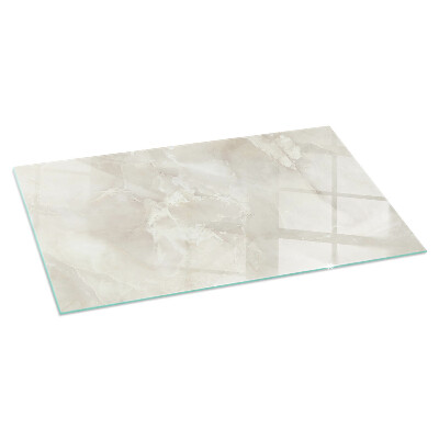 Protector suelo para estufa de leña rectangular Patrón de mármol natural