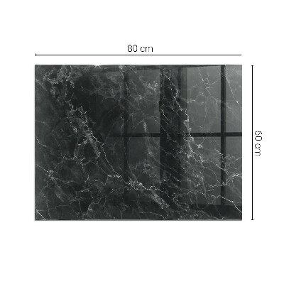 Protector de suelo para estufa rectangular Elegante patrón de mármol