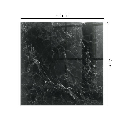 Protector de suelo para estufa rectangular Elegante patrón de mármol