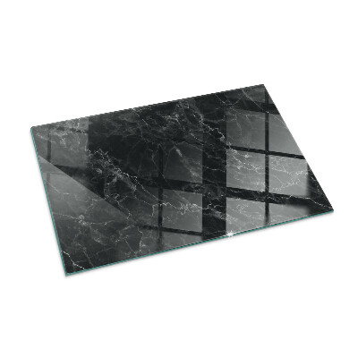 Protector de suelo para estufa rectangular Elegante patrón de mármol