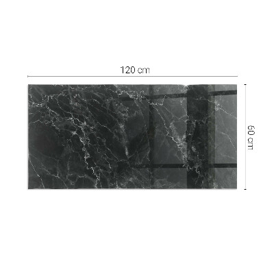 Protector de suelo para estufa rectangular Elegante patrón de mármol