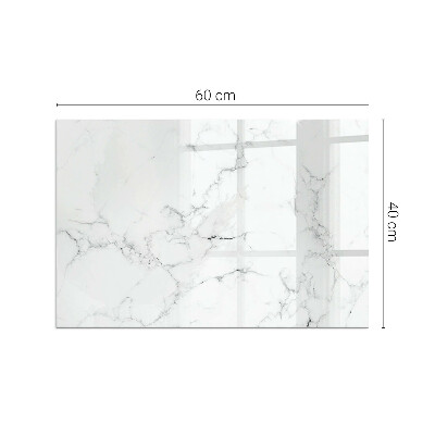 Protector de suelo para estufa rectangular Patrón de mármol veteado