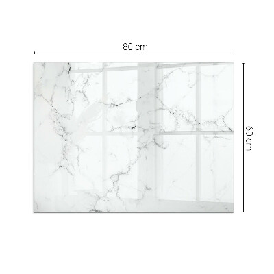 Protector de suelo para estufa rectangular Patrón de mármol veteado