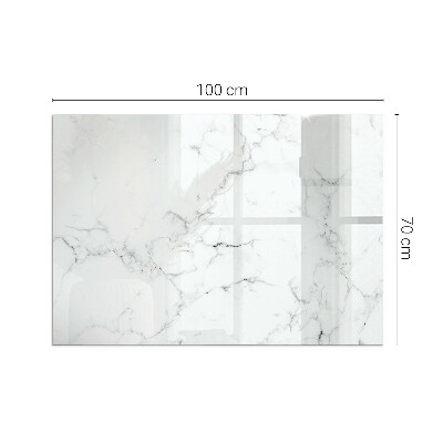 Protector de suelo para estufa rectangular Patrón de mármol veteado