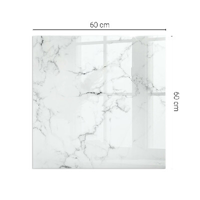 Protector de suelo para estufa rectangular Patrón de mármol veteado
