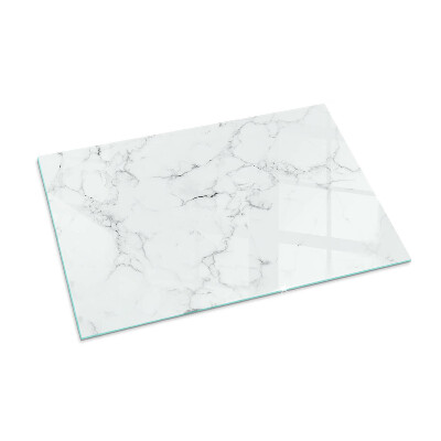 Protector de suelo para estufa rectangular Patrón de mármol veteado