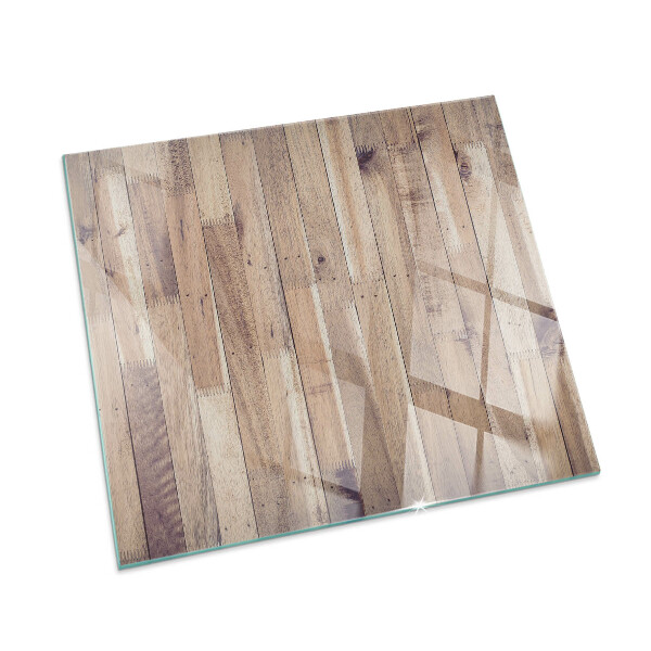 Protector de suelo para estufa rectangular Tablero de madera en el diseño