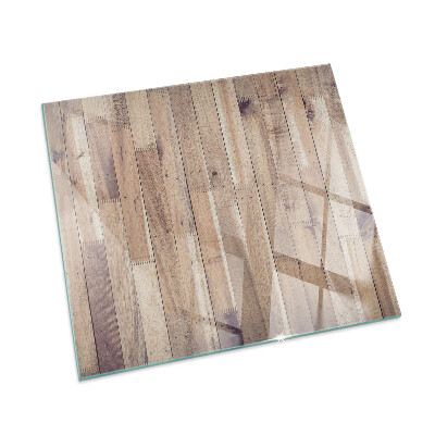 Protector de suelo para estufa rectangular Tablero de madera en el diseño