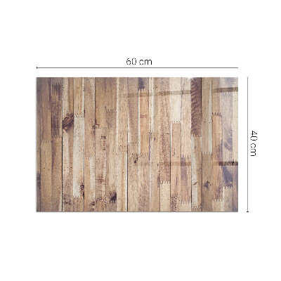 Protector de suelo para estufa rectangular Tablero de madera en el diseño