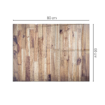 Protector de suelo para estufa rectangular Tablero de madera en el diseño