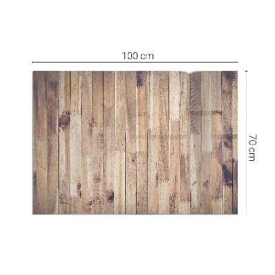 Protector de suelo para estufa rectangular Tablero de madera en el diseño