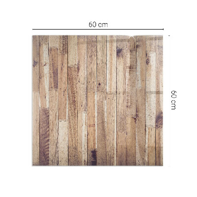 Protector de suelo para estufa rectangular Tablero de madera en el diseño
