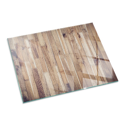 Protector de suelo para estufa rectangular Tablero de madera en el diseño