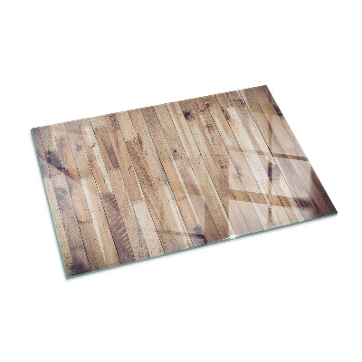 Protector de suelo para estufa rectangular Tablero de madera en el diseño