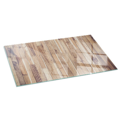 Protector de suelo para estufa rectangular Tablero de madera en el diseño