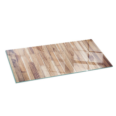Protector de suelo para estufa rectangular Tablero de madera en el diseño