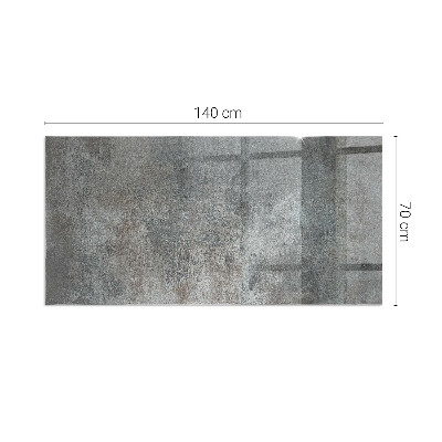 Protector suelo para estufa de leña rectangular Textura de superficie cruda