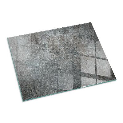 Protector suelo para estufa de leña rectangular Textura de superficie cruda