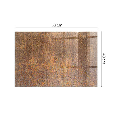Protector de suelo para estufa rectangular Textura de óxido en el metal