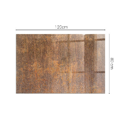 Protector de suelo para estufa rectangular Textura de óxido en el metal