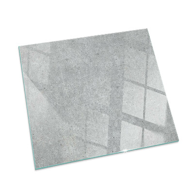 Protector suelo para estufa de leña rectangular Textura de hormigón crudo