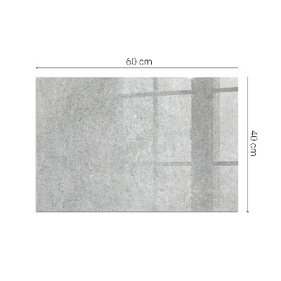Protector suelo para estufa de leña rectangular Textura de hormigón crudo
