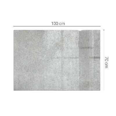 Protector suelo para estufa de leña rectangular Textura de hormigón crudo