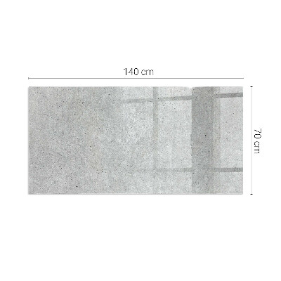 Protector suelo para estufa de leña rectangular Textura de hormigón crudo