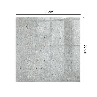Protector suelo para estufa de leña rectangular Textura de hormigón crudo