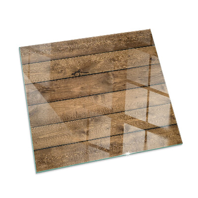 Protector de suelo para estufa rectangular Tabla de madera con veta