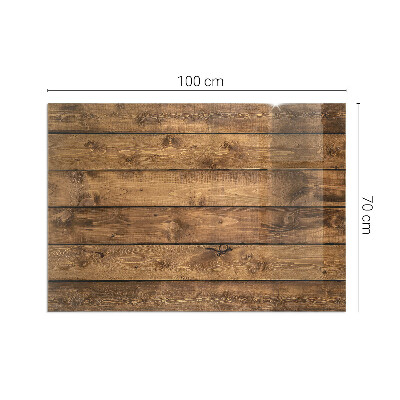 Protector de suelo para estufa rectangular Tabla de madera con veta