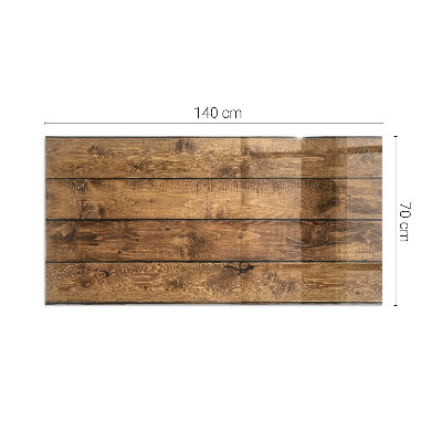 Protector de suelo para estufa rectangular Tabla de madera con veta