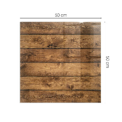 Protector de suelo para estufa rectangular Tabla de madera con veta