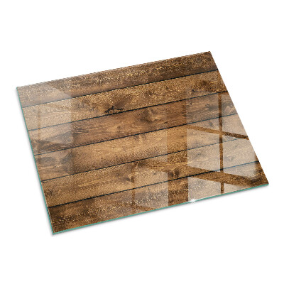 Protector de suelo para estufa rectangular Tabla de madera con veta