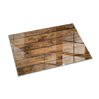 Protector de suelo para estufa rectangular Tabla de madera con veta