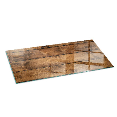 Protector de suelo para estufa rectangular Tabla de madera con veta