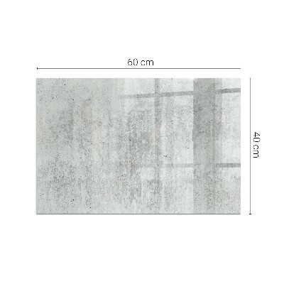 Protector de suelo para estufa rectangular Textura de hormigón crudo